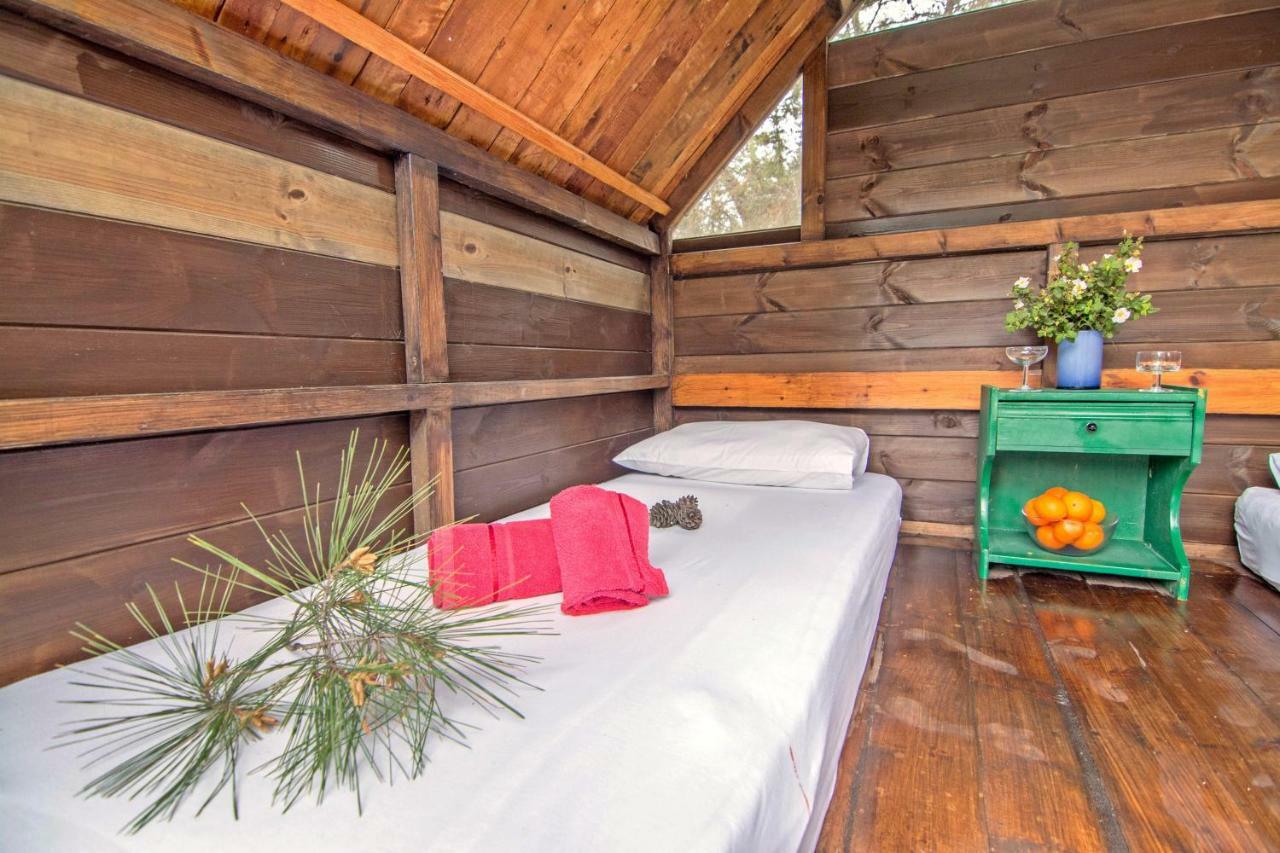 Drolma Ling Nature Cabins Theológos Exteriér fotografie