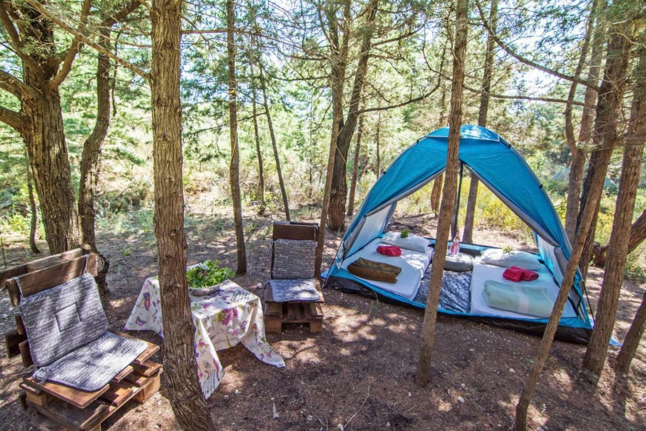 Drolma Ling Nature Cabins Theológos Exteriér fotografie